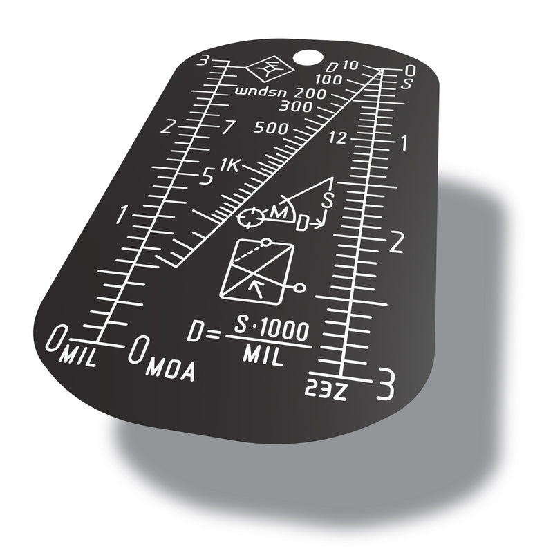 Wndsn Calculator Recon Dog Tag Aluminum (MMCrDT)