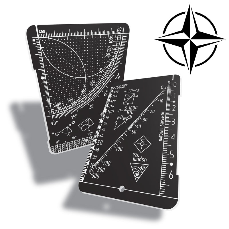 Wndsn NATO-MIL Quadrant Telemeter (qTM-NATO) 150milx7x500q90i30 Acrylic