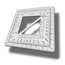 Wndsn Military Map Protractor Square 110 mm (1:25k, 1:50k, 1:10k, 1:100k)