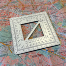 Wndsn Military Map Protractor Square 110 mm (1:25k, 1:50k, 1:10k, 1:100k)
