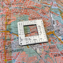 Wndsn Coordinate Scale Square 55mm (1:25k, 1:50k, 1:10k, 1:100k, 1:24k)