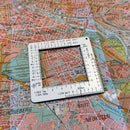 Wndsn Coordinate Scale Square 85mm (1:25k, 1:50k, 1:10k, 1:100k, 1:24k)
