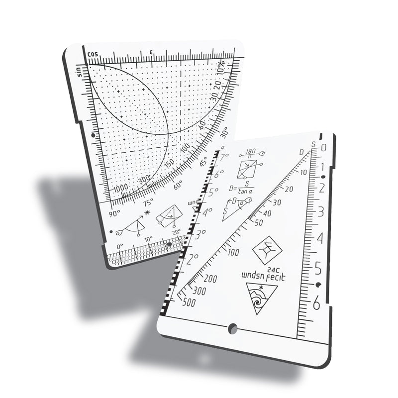 Wndsn High-Viz Quadrant Telemeter (wqTM) 75x7x500q90i30 White Acrylic