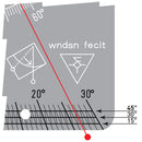 Wndsn Quadrant Telemeter (alqTM) 75x7x500q90i30 Black Aluminum