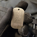 Wndsn Calculator Recon Dog Tag Brass (MMCrDT)