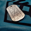 Wndsn Calculator Recon Dog Tag Brass (MMCrDT)