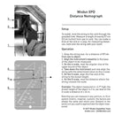 Wndsn Instructor High-Viz Quadrant Telemeter (wqTMx2) 75x7x500q90i30 White Acrylic