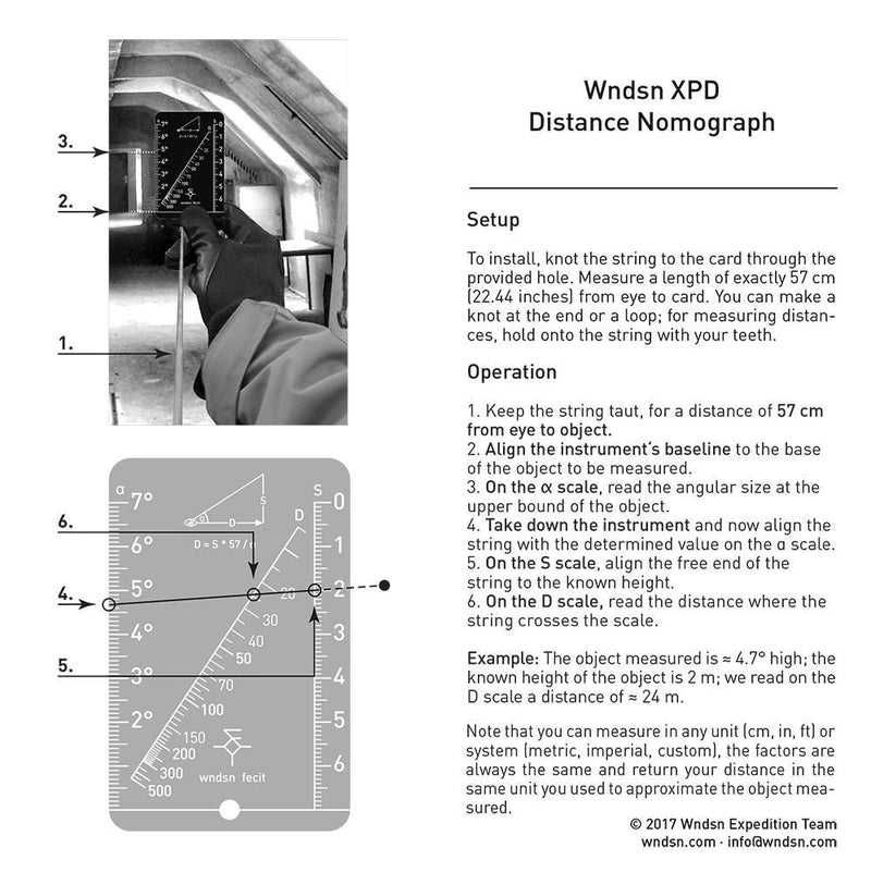 Wndsn Instructor High-Viz Quadrant Telemeter (wqTMx2) 75x7x500q90i30 White Acrylic