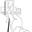 Wndsn High-Viz Quadrant Telemeter (wqTM) 75x7x500q90i30 White Acrylic
