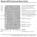 Wndsn Universal Moon Clock Pendant (eqMpdt) Aluminum