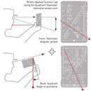 Wndsn Instructor High-Viz Quadrant Telemeter (wqTMx2) 75x7x500q90i30 White Acrylic