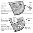 Wndsn Horary Quadrant Telemeter (HqTM) 8x6x500q90i35 Acrylic