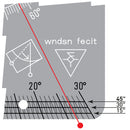 Wndsn High-Viz Quadrant Telemeter (wqTM) 75x7x500q90i30 White Acrylic