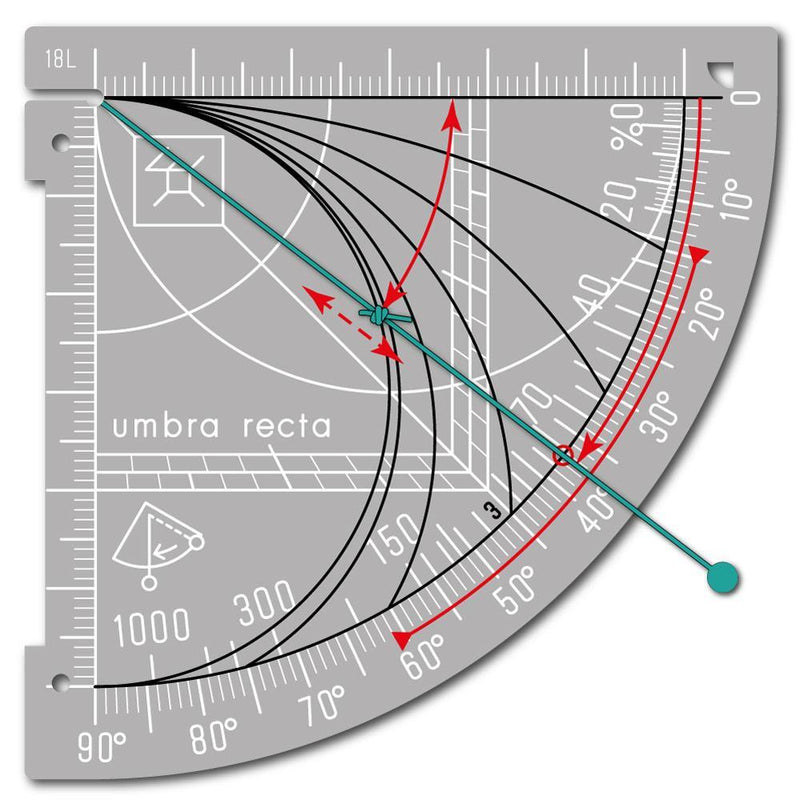 Wndsn Mini Astronomical Quadrant Telemeter (MHqTM) Brass